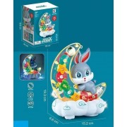 Детский музыкальный ночник Зайка на Луне Moon Rabbit Детская игрушка с подсветкой и световыми эффектами