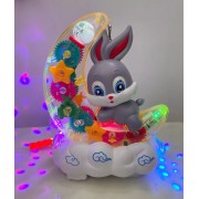 Детский музыкальный ночник Зайка на Луне Moon Rabbit Детская игрушка с подсветкой и световыми эффектами