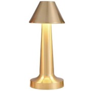 Настольная лампа металлическая с аккумулятором PC-8231 Золотистый Настольная сенсорная LED лампа