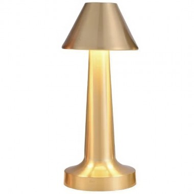 Настольная лампа металлическая с аккумулятором PC-8231 Золотистый Настольная сенсорная LED лампа