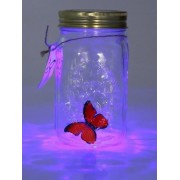 Декоративный ночник Бабочка в банке Butterfly Интерактивная порхающая бабочка в банке с подсветкой