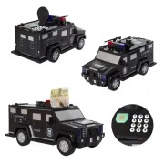 Электронная копилка-сейф Машина полиции Hummer CASH TRUCK 143 с кодовым замком