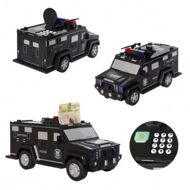 Электронная копилка-сейф Машина полиции Hummer CASH TRUCK 143 с кодовым замком