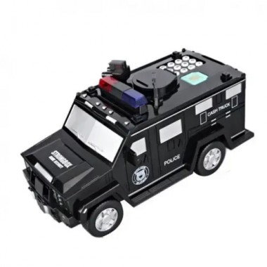 Электронная копилка-сейф Машина полиции Hummer CASH TRUCK 143 с кодовым замком