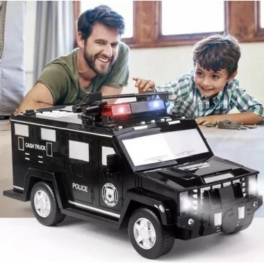 Электронная копилка-сейф Машина полиции Hummer CASH TRUCK 143 с кодовым замком