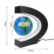 Глобус светодиодный True Sight светильник с магнитной левитацией в виде карты мира Blue SFR-11-1