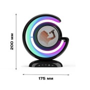 Лампа-ночник с колонкой Bluetooth YS-110, двумя микрофонами, цвет черный.