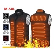 Жилетка BauTech с подогревом от PowerBank 9 зон Размер XL Черный