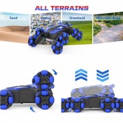 Детская машинка перевертыш 8-ми колесная на радиоуправлении Stunt трюковая