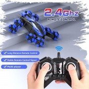 Детская машинка перевертыш 8-ми колесная на радиоуправлении Stunt трюковая