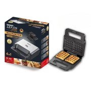 Вафельница 4в1 Zepline 2200W ZP-801 Мультимейкер со сменными панелями для сэндвичей вафель гриль орешница