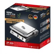 Контактный Гриль Вафельница 2в1 Zepline ZP-809 Многофункциональный пресс-гриль со сменными пластинами 3500W