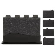 Набор разделочных досок Zepline ZP-044 на 5 предметов двусторонние нескользящие Черный