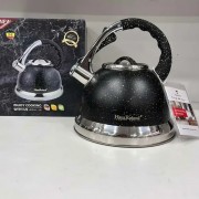 Чайник из нержавеющей стали с гранитным покрытием Haus Roland HR704-5 3,5 литров, Чайник со свистком для плит