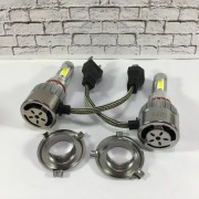 Комплект автомобильных светодиодных LED ламп с охлаждением С6 LED H4 LED лампы для авто 3800Лм