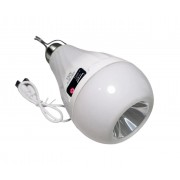 Лампочка - фонарик с аккумуляторами 2x18650 Z-726 цоколь E27 TYPE C