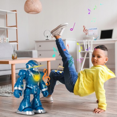 Интерактивный танцующий робот Dancing Robot на пульте управления BLUE