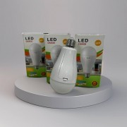 Светодиодная лампочка 20Вт + 2 аккумулятора 18650, CK8039 / Аккумуляторная лампочка / Лампа на аккумуляторах