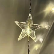 Гирлянда-подвеска в виде звезды, Гирлянда-штора для декора от USB 3х2м Теплый белый AND SF-57