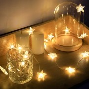 Гирлянда-подвеска в виде звезды, Гирлянда-штора для декора от USB 3х2м Теплый белый AND SF-57