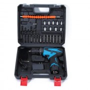 Аккумуляторный шуруповёрт в с набором инструментов.Два аккумулятора, мощная зарядка.12v AT-CD1201-24c