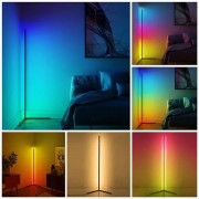 Напольная угловая RGB лампа торшер с пультом управления 1,2м Угловой напольный ночник светильник