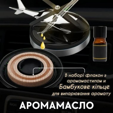 Автомобильный многоразовый GREY ароматизатор вертолет для авто парфюм в машину пахучка салона