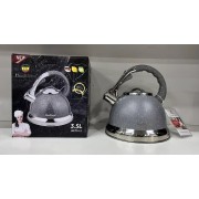 Чайник из нержавеющей стали с гранитным покрытием Haus Roland HR704-5 3,5 литров, Чайник со свистком для плит