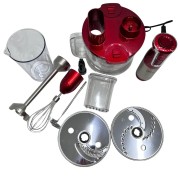 Блендер измельчитель многофункциональный 7 в 1 Zepline ZP-797 красный, мультиблендер мини-комбайн