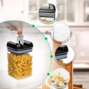 Набор прозрачных контейнеров для сыпучих 5 предметов FOOD с крышками