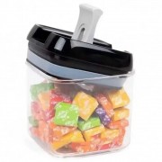 Набор прозрачных контейнеров для сыпучих 5 предметов FOOD с крышками