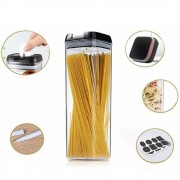 Набор прозрачных контейнеров для сыпучих 5 предметов FOOD с крышками