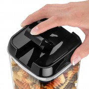 Набор прозрачных контейнеров для сыпучих 5 предметов FOOD с крышками