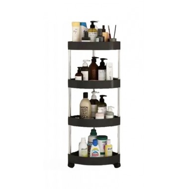 Декоративная угловая полка на четыре яруса для ванной Corner storage rack 88х34х25 см Угловая полка-этажерка