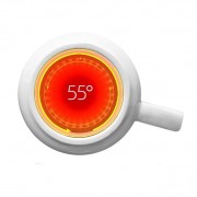 Чашка с подогревом на подставке чашка керамическая с ложкой 400мл Lucky White