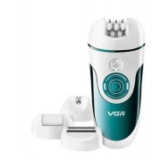 Женская электробритва эпилятор для лица бикини ног VGR V-700 4в1 с бритвенной насадкой