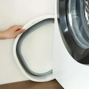 Силиконовый складной таз, пластмассовый для ванной на 6 литров TZ01 Серо-белый Складной тазик для дома