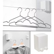 Сушилка для вещей Japanese clothesline, Белая автоматическая бельевая веревка - настенная сушилка 4.2 м