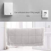 Сушилка для вещей Japanese clothesline, Белая автоматическая бельевая веревка - настенная сушилка 4.2 м