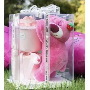 Мягкая игрушка с LED подсветкой Мишка с Цветами KR-01-1 2 Розовый