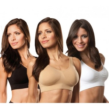 Бесшовный бюстгальтер без косточек Ahh Bra, XL комплект из 3х штук