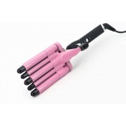 Плойка на пять волн Hair Curler с керамическим покрытием  KR-8832 Розовый