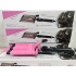 Плойка на пять волн Hair Curler с керамическим покрытием  KR-8832 Розовый