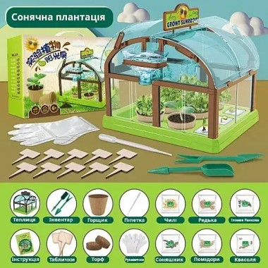 Набор для опытов домашняя теплица Home made plant Игровой набор теплица для выращивания растений с семенами Набор для опытов домашняя теплица Home made plant Игровой набор теплица для выращивания растений с семенами