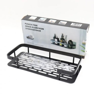 Подвесная металлическая полка для ванной комнаты Bathroom shelf Органайзер в ванную До 10 кг Подвесная металлическая полка для ванной комнаты Bathroom shelf Органайзер в ванную До 10 кг