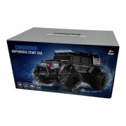 Машинка на пульте управления амфибия полицейский джип со светящимися фарами