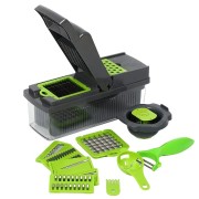 Многофункциональная овощерезка с сменными насадками 14в1 Vegetable Salad Cutter Терка для овощей с контейнером