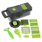 Многофункциональная овощерезка с сменными насадками 14в1 Vegetable Salad Cutter Терка для овощей с контейнером