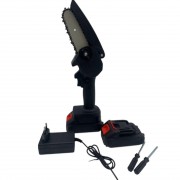 Цепная электропила Сhainsaw для обрезки деревьев и кустарников Ручная пила с 2 съемными аккумуляторами 24V