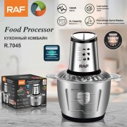 Стационарный измельчитель на 3 л с чашей из нержавеющей стали RAF R.7045 1000Вт